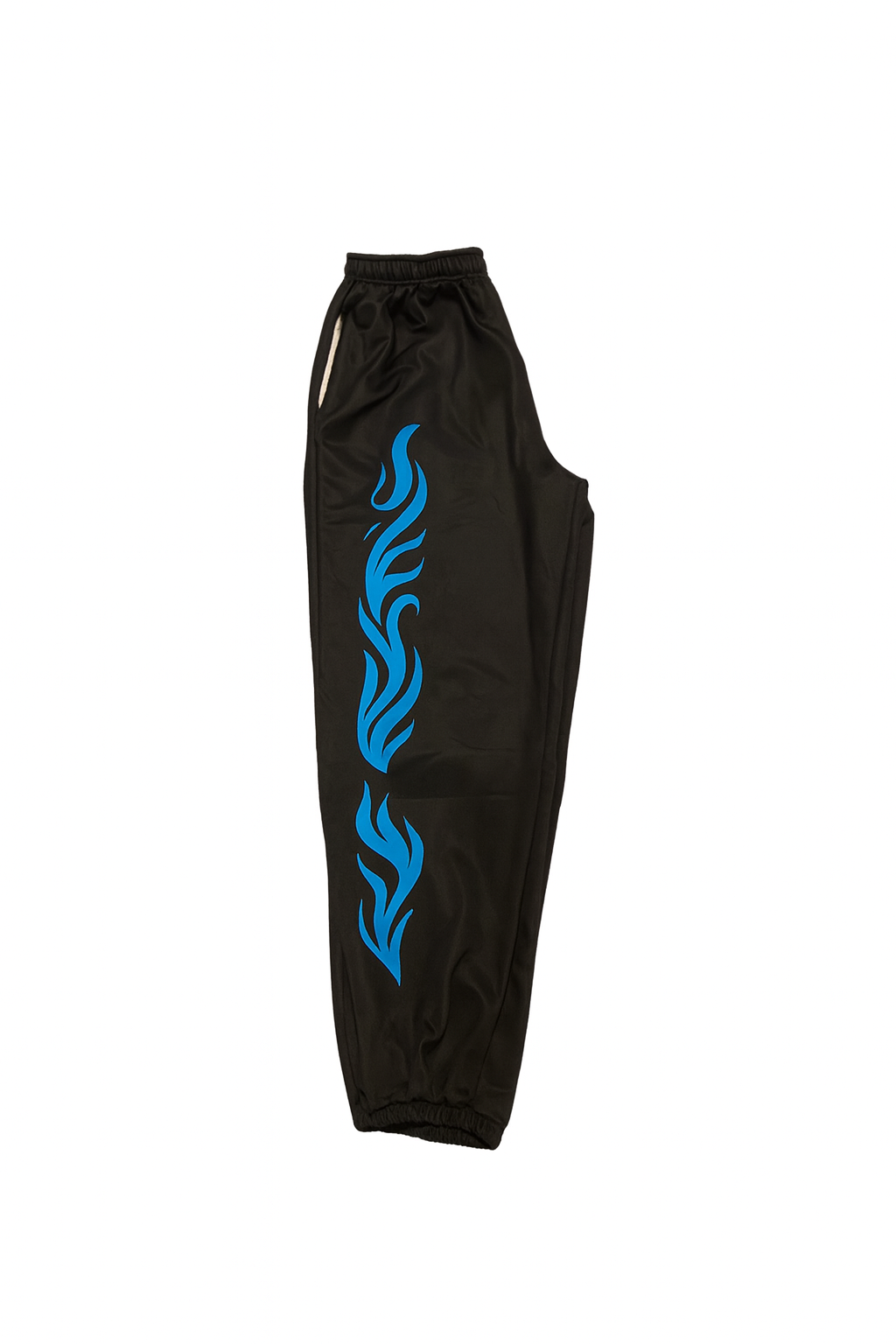 LamKai Twin Shark Flame Joggers – Black