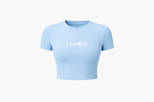 LamKai Celestial Blue Sculpt Top