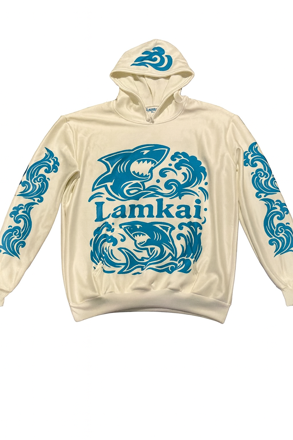 LamKai Classic Fit Shark Wave Hoodie